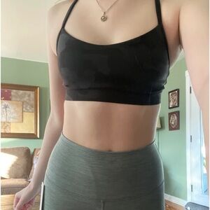 Lululemon Wunder Train Longline Bra Heritage 365 Camo Coal Size 8 C/D